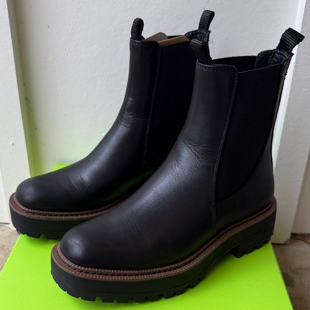Sam Edleman | Langna | Waterproof | Black Leather Boot | US 6.5 | Brand New